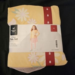 Member's Mark 3 Piece Pastel Color Outfit Size 8 Set With Leggings Skirt